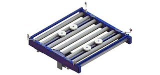 Svaka kolica krugove električnog jednotračnog sustava opremljena transporterom