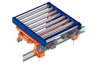 Kod električnog jednotračnog sustava s montažom na pod kolica se kreću duž tračnice pričvršćene na pod