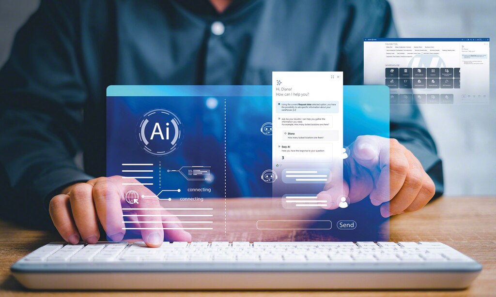 Generativni AI asistent Easy WMS-a odgovara na zahtjeve razgovornim putem